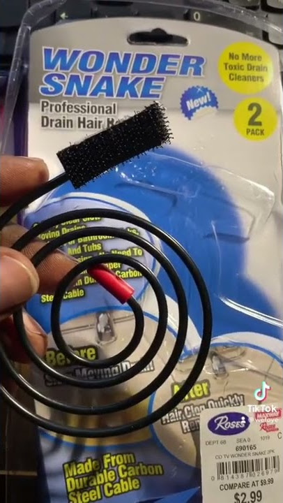 Turbo Snake TSNAKE-CD6 Drain Hair Removal Tool, As Seen On TV - Bed Bath &  Beyond - 16824344