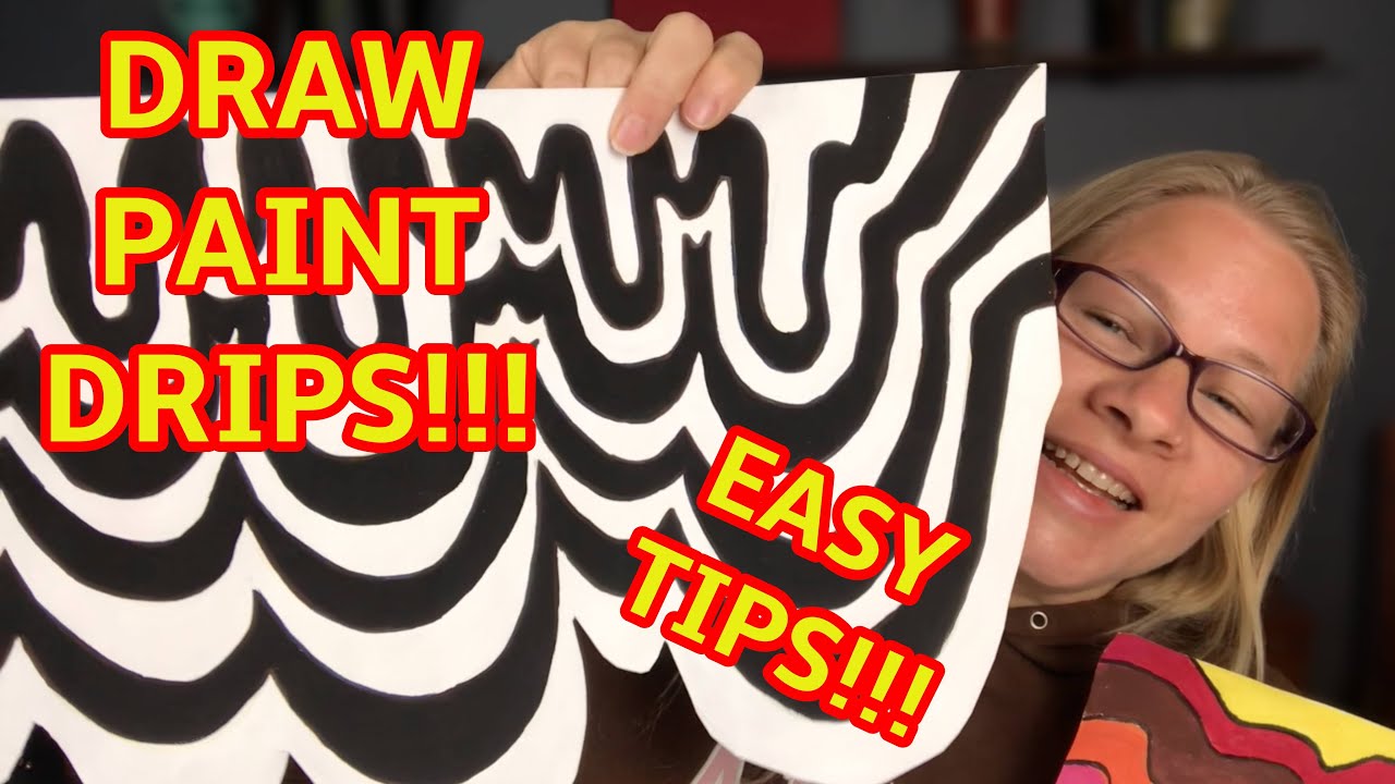 JEN STARKINSPIRED DRIPS! EASY DRAWING TIPS! Easy Beginner Instructions