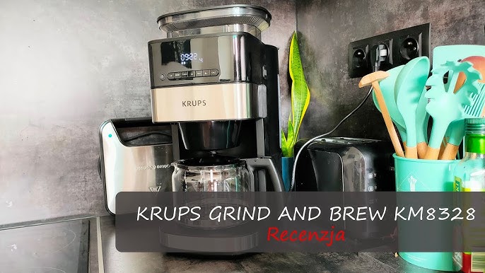 Krups Cafetière filtre Aroma Partner, Bac à café hermétique intégré,  Dosages automatiques et précis grâce au système de levier intelligent, 10 à  15