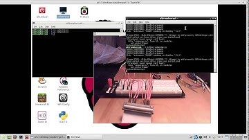 RaspberryPi: screencast 3-bits binary counter with "splitscreen"  episode 2