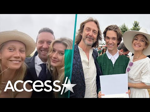 Gwyneth Paltrow & Kate Hudson Reunite With Exes For Kids' Graduations