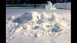 St. Paul Winter Carnival Snow & Ice Sculptures 1/28/13