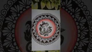 Ganpati bappa ji ki painting with water colour 🙏♥️#shortvideo #acrylicscenery #beautful