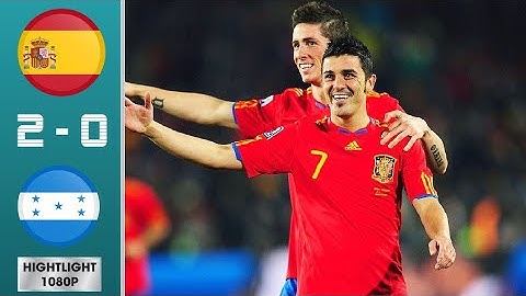 España 2-0 Honduras, Mundial Sudáfrica 2010 - (22/06/2010) - Resúmen