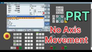 Program Run without axis movement, PRT mode, No axis movement mode in Siemens cnc controller.