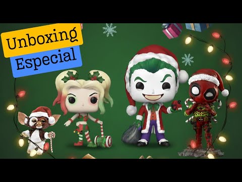 Special Christmas Unboxing - Harley Quinn, Joker, Deadpool and Gremlins figurines