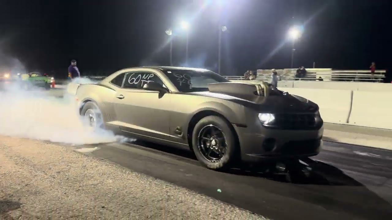 427 LS twin turbo Camaro test night