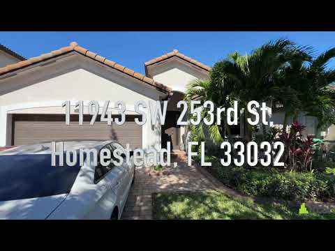 11943 SW 253rd St, Homestead, FL home video tour