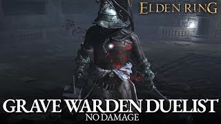 Grave Warden Duelist Boss Fight (No Damage) [Elden Ring]