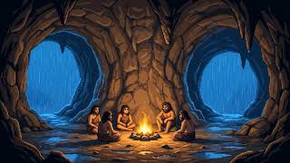 Rain Inside a Prehistoric Cave | Prehistoric Cave Rain Ambience (1 Hour)