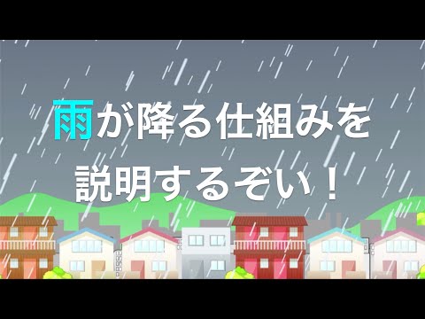 【知育・理科アニメ】カミナリさんのこども学習教室　～どうして雨が降るの？雨のしくみをわかりやすく説明するぞい～