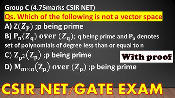 vector space over finite field #examplesofvectorspaceoverfinitefield #z/nzisnotavectorspaceoverz/pz