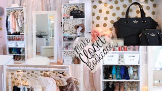 DIY Target Bookcase Closet & Sequin Hangers