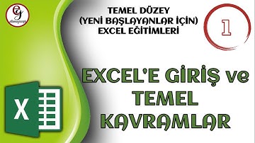EXCEL DERS 1 -  Excel