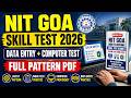 NIT Goa Non Teaching Skill Test 2026 eBook PDF | Data Entry & Computer Test Pattern Hindi
