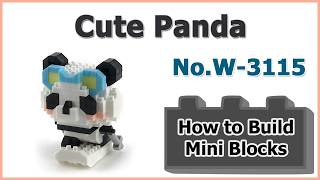 How to Build Panda Blocks - BoZhiJia W-3115 Instructions Specifications
