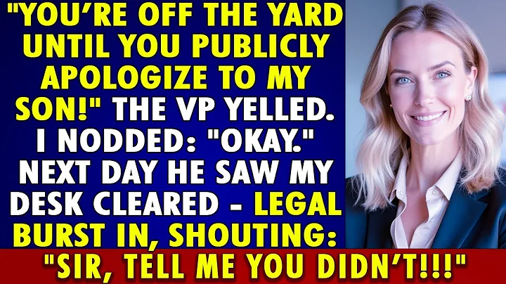 Fired unless I APOLOGIZED to his SON — next day my desk was CLEARED and LEGAL panicked "YOU DIDN’T!"