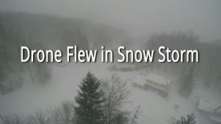 Splash Drone in Snow Storm | Battery worked well in Cold Weather