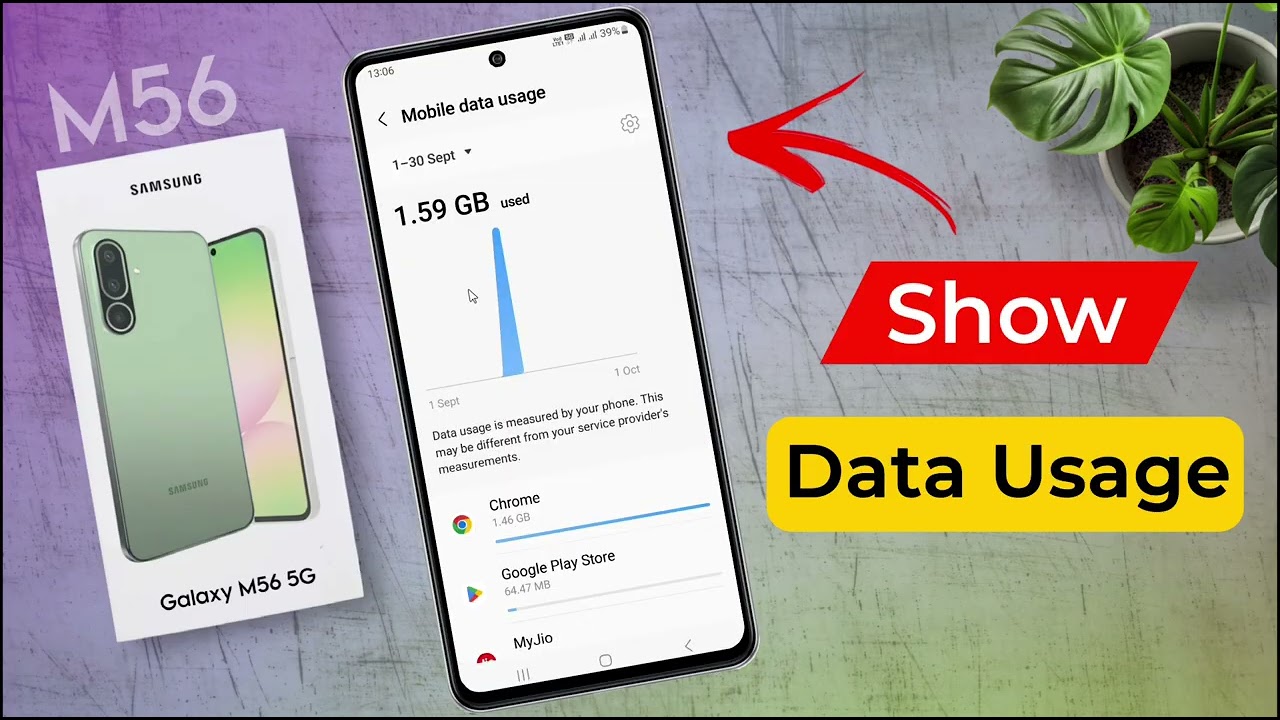 Samsung Galaxy M56 Data Usage Settings / Samsung M56 me Data Use Show Kaise Kare