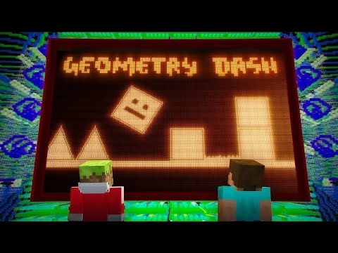 Geometry Dash but i made it to a minecraft😁 - YouTube