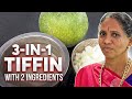 3in1 tiffin with 2 ingredients  fasting summer  diabetes dosa  dinner breakfast recipe