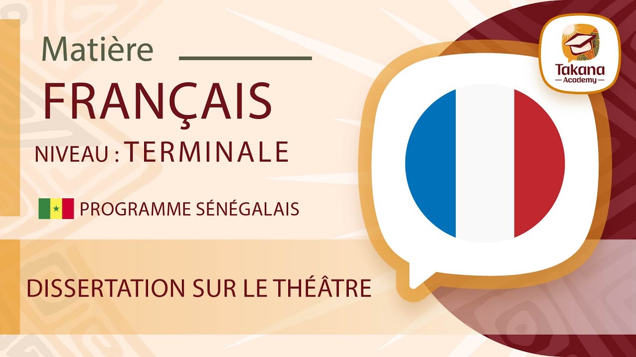 Français  ||  Dissertation sur le Théâtre || Terminale