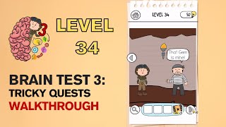 Brain Test 3 Tricky Quests Level 34 Answer | That Gem is mine screenshot 5