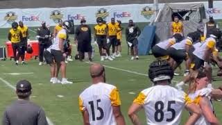 Mason Rudolph Finds Connor Heyward Over the Middle | Steelers Training Camp