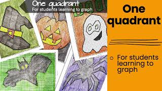 6th Grade Halloween Math Activity Coordinate Graphing Mystery Picture Worksheets