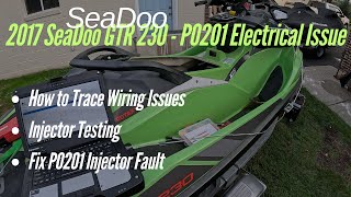 SeaDoo // 2017 GTR P0201 Injector Electrical Fault Code Repair