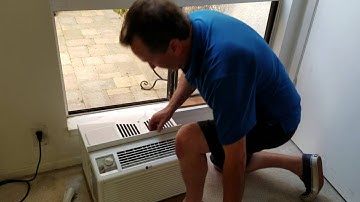 AC window installation - in a slider window - the easiest way