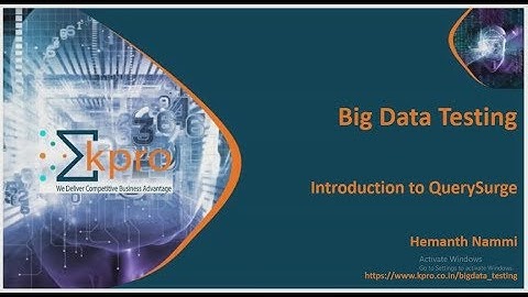 Introduction to QuerySurge Column Level Part 1