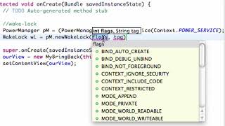 Android Application Development   78   WakeLock to keep you app from sleeping