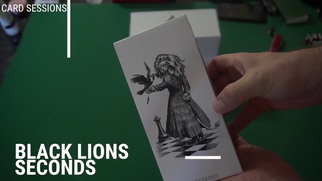 David Blaine Playing Cards Unboxing - Black Lions Seconds, White Lions Tour Edition