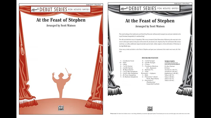 At the Feast of Stephen, arr. Scott Watson  Score ...