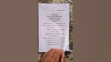 B.Sc (Ag HONS) 3rd semester examination 2024 (Statistical Methods) AG 309)📈🖊️🌾🙏