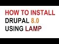 How to Install Drupal 8 on Linux (lamp)  | Step By Step Tutorial