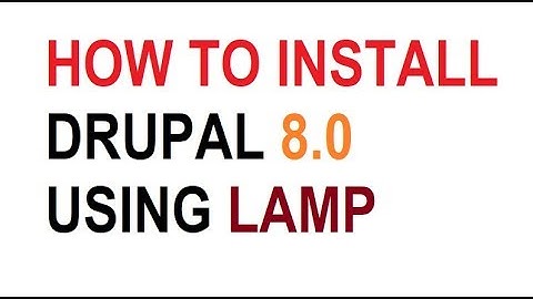 How to Install Drupal 8 on Linux (lamp)  | Step By Step Tutorial