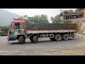 Heavy Loaded Truck Handling Hairpin Bend