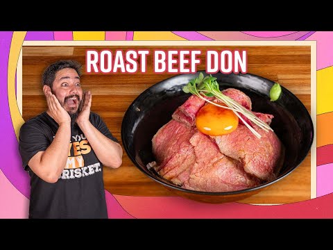 JAPANESE ROAST BEEF Rice Bowl (Roast Beef Don recipe) | GoHanCOOK