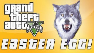 Grand Theft Auto 5 | Courage Wolf Meme Easter Egg! (GTA V)