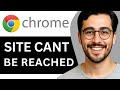 How To Fix “This Site Can't Be Reached” Error In Google Chrome – Easy Guide (2025)