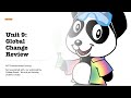 Unit 9 APES Global Change Review - AP Environmental Science