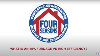 Four Seasons: What is an 80% Furnace vs High Efficiency