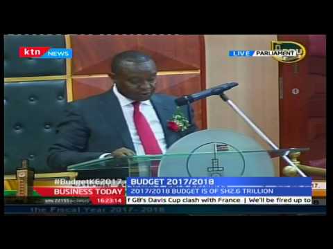 Kenyan Budget 2017/2018 - Every County Headquarters is connected to fibre optic Internet