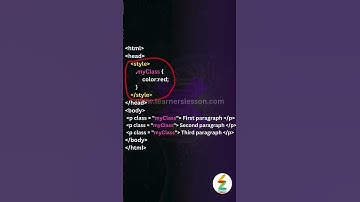 Class attribute in HTML | HTML Interview Question | LearnersLesson |#html #shorts #education#foryou