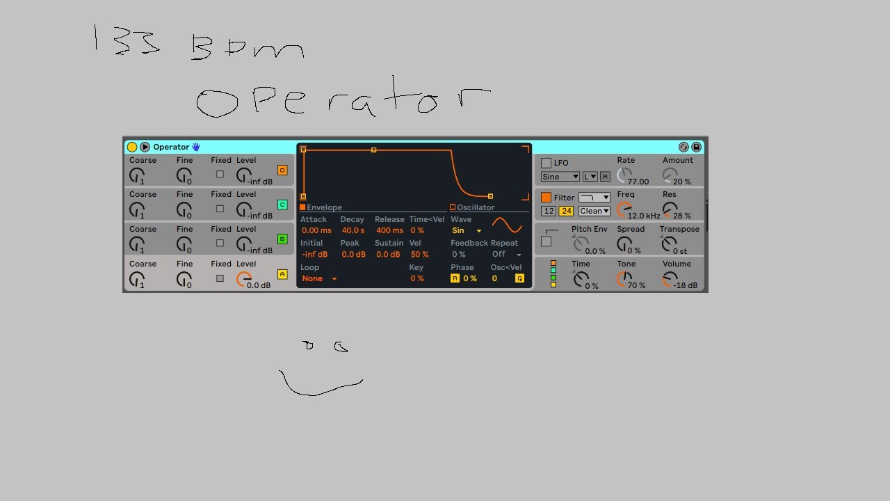 Techno Production | Operator Workflow | Raw Techno in Ableton live ...