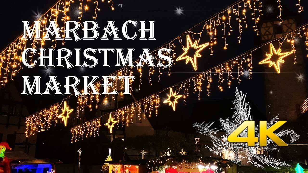 Marbach Christmas Market, Germany virtual tour 4K Marbach am Neckar