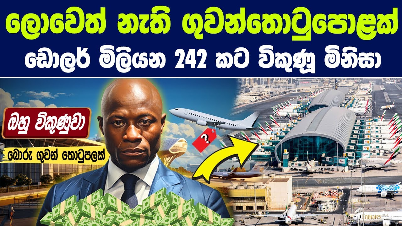 ලොවෙත් නැති මනඃකල්පිත ගුවන්තොටුපොළක් ඩොලර් මිලියන 242 කට විකුණූ මිනිසා | The story of Emmanuel Nwude