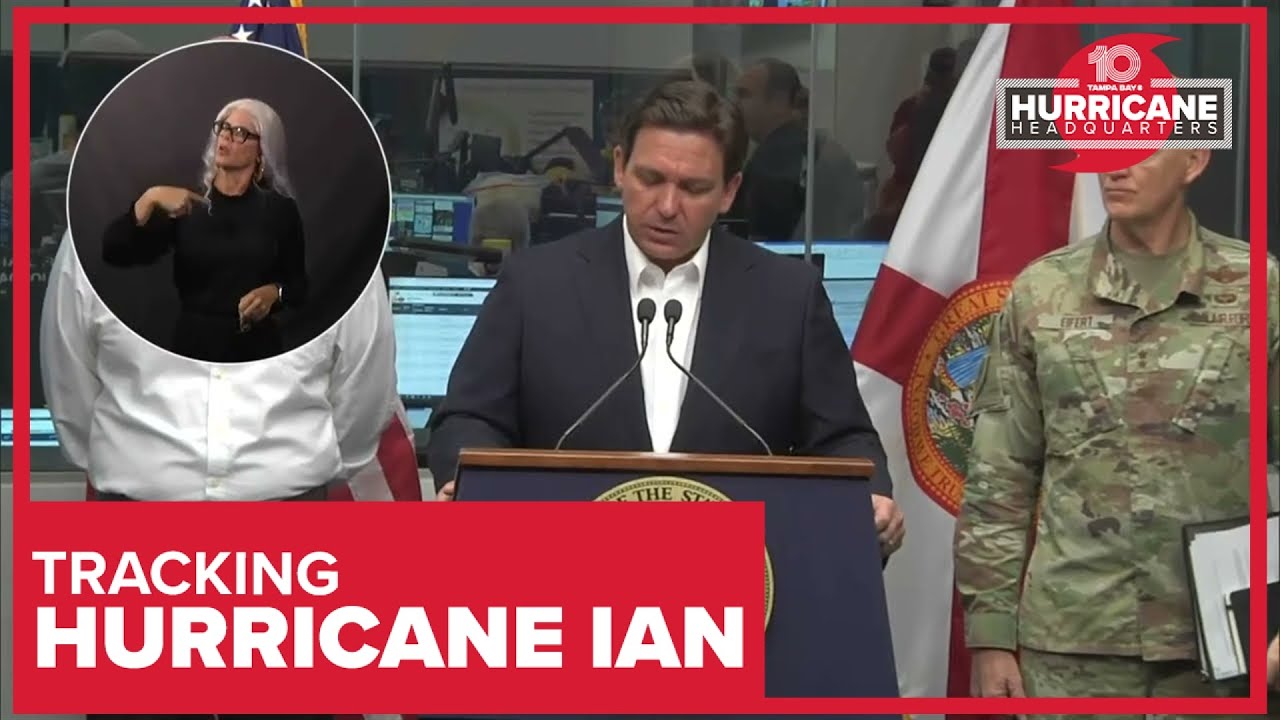 Gov. Ron DeSantis provides update on Florida preps ahead of Hurricane ...